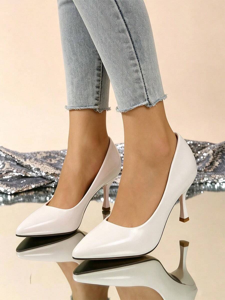 Women Pumps - White - View 1