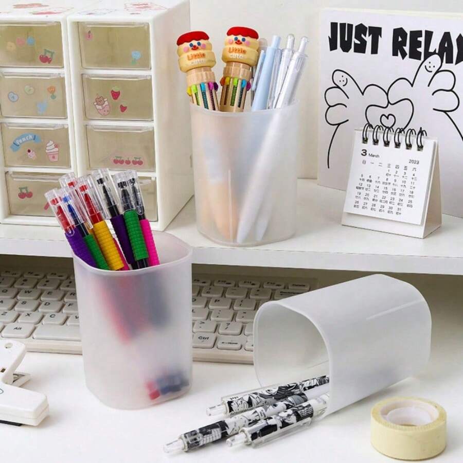 Highly Attractive Colorful Clickable Neutral Ink Pen Business Advertising Signing Pen Black Water-Based Pen Storage Tube - Multicolor - View 1
