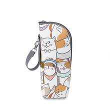 1pc Baby Bottle Insulation Bag, Suitable For Outdoor Travel And Daily Use - Red and White - View 5