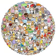 TOOUEE 100-200pcs Cute Kawaii Animals Theme Mini Stickers ,Vinyl Stickers For Water Bottle, Laptop,Phone, Scarpbook, Skateboards, Sticker Packs -Creative Stickers For Party Favors, Christmas Stocking Stuffers,Birthday Decorations - Multicolor - View 1