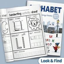 Alphabet Learning Notebooks, ABC A-Z Letter Tracing, Uppercase & Lowercase Handwriting Practice, Letter Recognition, Writing Worksheets, Trace & Learn Alphabet Activities, Classroom & Back To School Supplies - Alphabet Handwriting Activities - View 5