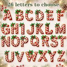 Custom Large Christmas Initial Hanging Decor, Holiday Cookie Letter Wall Hanging Decoration, Personalized Name Tree Pendant, Suitable For Holiday Home Decor, Custom 2026 Gift For Family And Friends, Customizable A-Z Christmas Decoration, Room Decor, Commemorative Gift, Family Gift - Style C - View 5