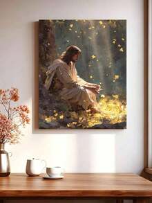 Jesus Under The Tree Digital Oil Painting, DIY Canvas Art, Suitable For Adult Beginners, Wall Art Decoration Holiday Gift, Includes Oil Painting Tools - Sets - View 3