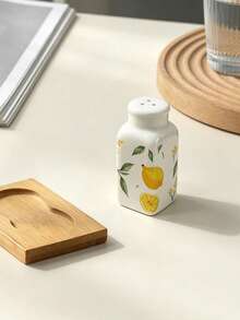 1 Set Lemon Ceramic Pepper Shaker, 2-Hole 3-Hole Lemon Salt Shaker, Seasoning Jar, Spice Storage Container, Suitable For Home Decor Tableware, Kitchen BBQ Seasoning Bottle, Gift, Holiday Gift - Multicolor - View 7