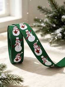Christmas Ribbon DIY Bow Gift Wrapping Christmas Scene Woven Tape Party Colorful Ribbon - Multicolor - View 6