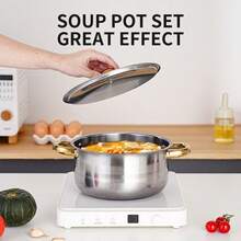 Set Of 12 Stainless Steel Saucepans Cookware Cooking Pots Set+Spatula Accessory - View 8