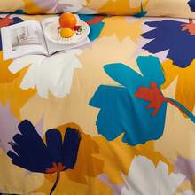POLIGONO Sheet Sets With Pillowcases - Mustard Yellow - View 4