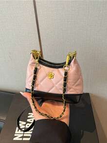XD Tas Selempang Mini Persegi Retro Multifungsi untuk Anak-anak, Tas Bahu Rantai Modis, Gaya Baru, Tekstur Berkualitas Tinggi, Rantai Berlian, Tas Selempang Bahu Bentuk Lipstik, Gaya Mini Dopamine, Tas Tangan/Tas Bahu Warna Polos - MultiWarna - View 9