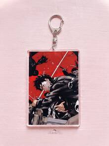 1Pc/6Pcs Kagurabachi Theme Acrylic Keychains, Featuring Classic Battle Poses And Manga Cover Designs, Fashionable Bag Charms, Suitable For Back To School, Gift For Anime Fans, Exquisite Collection, All Seasons - Multicolor - View 7