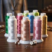 Premium Embroidery Thread Set - Approximately 1200m Long, High Gloss Polyester Fiber Sewing Thread Suitable For Quilting And Decorative Sewing, Includes Multiple Vibrant Colors - Resistance Band - View 1
