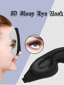 Super Soft 3D Eye Mask, 100% Blackout, Blindfold Sleep Eye Mask, Smooth Sleep Eye Mask, Sleep Aid Eye Mask, Travel Sleep Eye Mask, Student Nap Sleep Eye Mask, Suitable For All Skin Types - Perfect For Travel & Napping , Ideal Gift For Halloween. - Multi-color - View 8