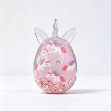 Cute Unicorn Air Cushion Hairbrush, Floating Glitter Sequin Comb, Soft Massage Hair Comb, Suitable For Girls - Pink - View 4