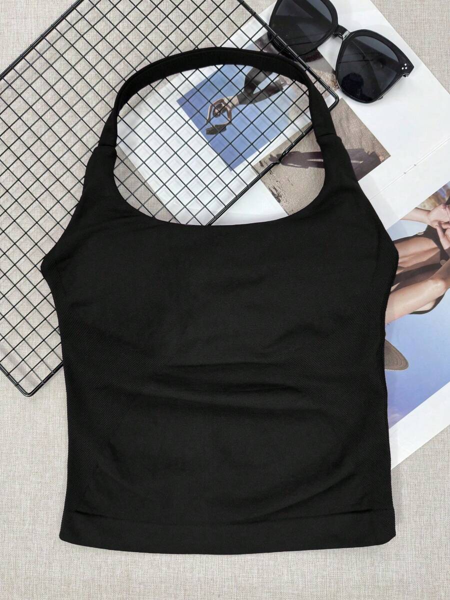 Plus Size Sweater Bodysuits - Black - View 1