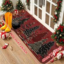1/2/3pcs Christmas Theme Kitchen Rug, Flannel Kitchen Rug Comfortable Soft Absorbent Non-Slip Machine Washable With Non-Slip Backing Suitable For Multiple Scenes Entrance Living Room Bedroom Kitchen Dining Room Bathroom Laundry Room Hallway Christmas Holiday Decoration Home Mat - Multicolor - View 16