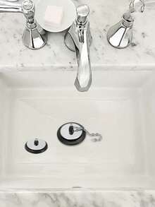 1pc Silicone Bathtub Stopper, Sink Drain Plug For Washbasin, Mop Sink, Laundry Tub, Drain Hole Stopper - A - View 1