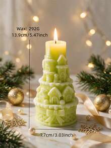 Christmas Tree Silicone Candle Mold Christmas Pine Tree Ornaments Silicone Mold Dinner Soy Wax Silicone Mould Christmas Decor - Multiple Styles - View 5
