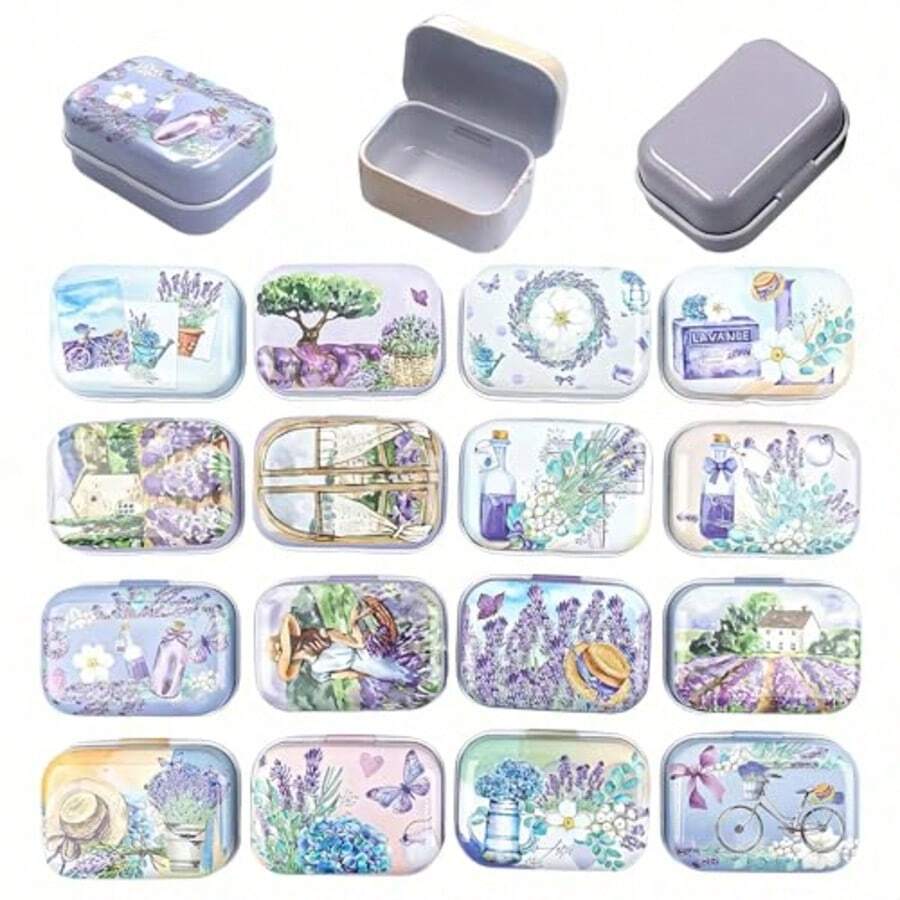 1/2pcs Vintage Mini Metal Storage Box, Cute Small Storage Box, Mini Jewelry Storage Box, Gift Packaging Box, Pill Box, Random Pattern