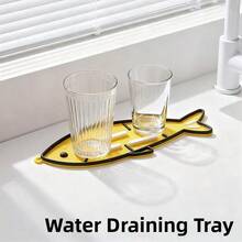 1pc Silicone Fish Pot Lid Holder, Cartoon Yellow Fish Clownfish Pot Lid Storage Rack, Kitchen Countertop Draining Mat Heat-Insulating Pad Spatula Placement Mat - Multicolor - View 2
