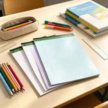 A3 Memo Pad, 28.5cm*20.5cm. 52 Sheets Per Book, Tear-Off Memo Pad, Notebook, Minimalist Aesthetic Memo, Color-Block Scratch Paper Writing Pad, Suitable For Drafts, Lists, Letters, Back To School, Students, Suitable For School, Office, School Supplies - One Size - View 4