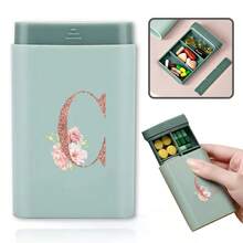 Portable Pill Box Travel Medicine Storage Case 6 Compartments Tablet Organizer Drawer Type Medicine Container For Outdoor Daily Use - Green - View 19