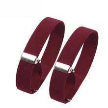 2 Pcs Elastic Adjustable Armbands Non-Slip Shirt Sleeve Holders Cuff Garters - Multicolor - View 8