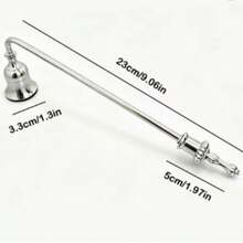 1pc Gold Long Handle Candle Extinguisher, Elegant Bell-Shaped Candle Snuffer, Safely Extinguish Pillar Candles, Jar Candles And Taper Candles, Smokeless And Stain-Free, Quick Extinguishing, Vintage Polished Metal Candle Accessory, Suitable For Home Decor, Dining Table, Wedding Party, Spa - Multicolor - View 13