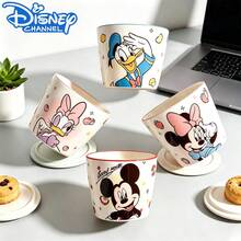 Mug Keramik Minnie Mouse Resmi Disney, Cangkir Kopi 200ML, Cangkir Air dengan Gambar Kartun Lucu, Cangkir Susu Sarapan di Rumah, Cangkir Minum Hadiah untuk Dapur - MultiWarna - View 4