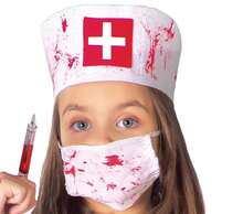 Rubies Zombie Nurse Costume For Girls, Terrifyingly Fun Complete Costume With Dress, Apron, Hat And Mask, Ideal For Halloween - NURSE 1 - View 3