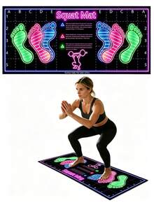 Squat Pad, Squat Training Mat, Helps Improve Workout Efficiency, Soft And Elastic, Easy To Clean And Store, Suitable For Gym Workouts, Home Workouts, Indoor/Outdoor Activities, Also Suitable For Yoga And Pilates - Multicolor - View 16