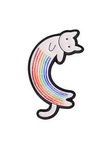 Cute Rainbow Cat Enamel Pins, Cartoon Kitty Brooch Set, Decorative Badges For Backpack, Jacket, Clothing, Lovely Accessory Gift - Multicolor - View 15