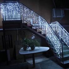 Wave & Flat Dual-Style LED Icicle Lights, 8 Dynamic Lighting Modes With Free Control, Multiple Length And Width Options, Comes With Independent Battery Control Box, No Fixed Outlet Needed, Flexible Hanging And Placement, Easily Create Dreamy Night Scenes With Rich And Varied Flowing Light Effects - Battery-powered Fairy Lights - View 15