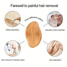 1pc Unisex Hair Removal Tool - Painless Exfoliation, Reusable And Waterproof Hair Removal Device, Suitable For Smooth Back, Arms, Legs, Hair Removal Gadget - View 6