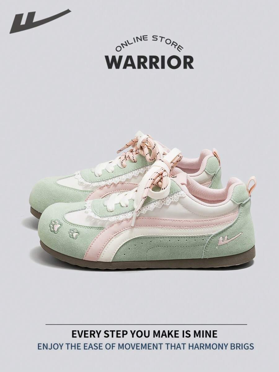 Warrior Women's Board Shoes Spring And Autumn Comfortable Modest Style Casual Yet Sleek Sneakers All-Day Wear Training Sneakers Running Shoes - Multicolor - View 1