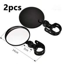 Handlebar Bike Mirror, 360° Rotatable Convex Bicycle Rearview Mirror, Wide Angle View, Flexible Mount Easy Installation, Cycling Accessories For Mountain Bike, Road Bike, City Commute Riding - Bicycle Handlebar Mirror - View 13