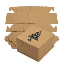 Christmas Gift Packaging Box Kraft Paper Window Box Santa Claus Christmas Tree Gift Packing Box Party Gift Box - Multicolor - View 8