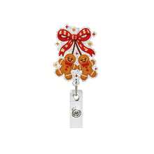1PC Christmas Retractable Acrylic Badge Reel, Knitted Style ID Card Holder, Anti-Loss Badge Clip For Nurses - Multicolor - View 6