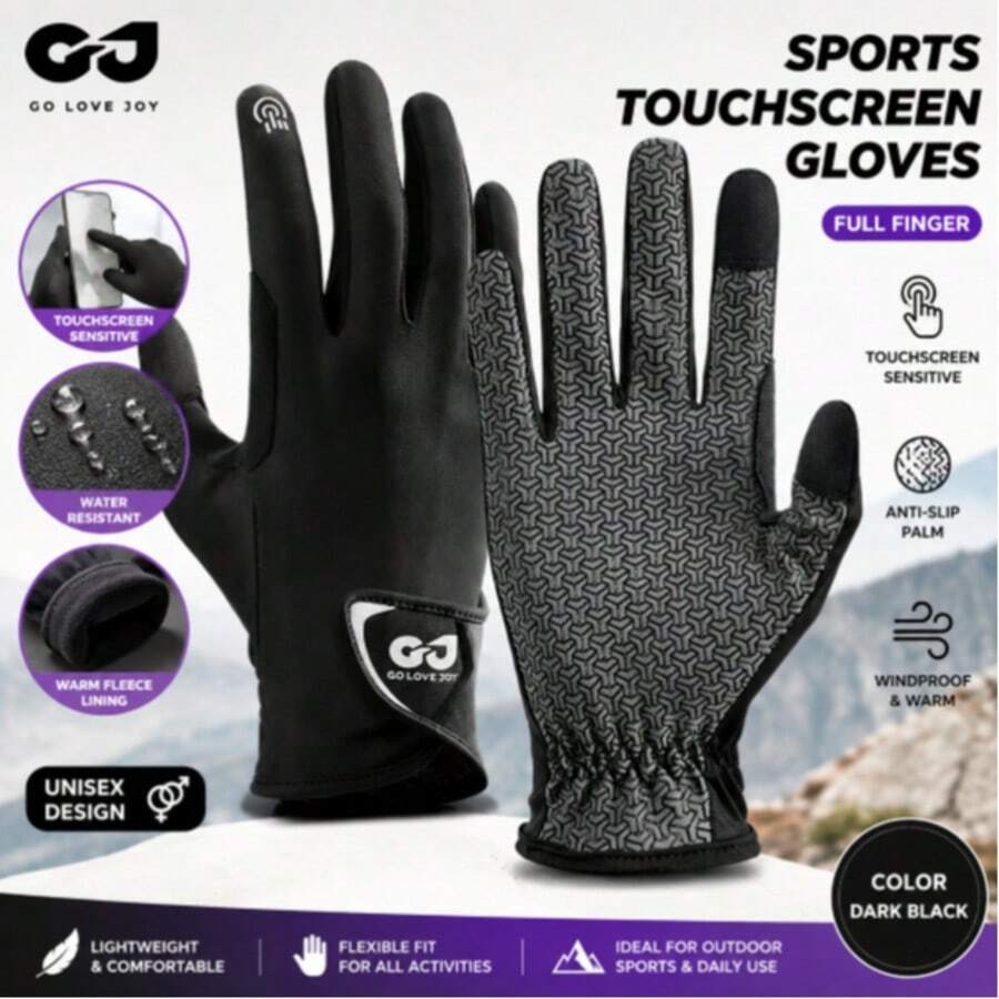 1pc Equestrian Riding Gloves, Touchscreen Horse Riding Gloves, Anti-Slip Grip, Breathable Lightweight Gloves For Horseback Riding, Outdoor Sports & Training - Multicolor - View 1