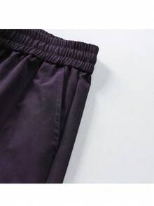 NBCT Women's Outdoor Hiking Cargo Pants With Patch Pockets, Drawstring Waist And Cuffs, Versatile Functional Sports Long Pants For Camping And Hiking - Purple - View 5
