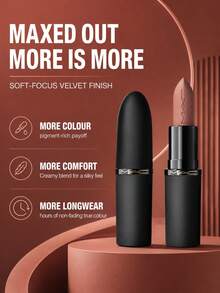 Lipstik Matte MAC Powder Kiss #912 TAKEN Berat Bersih 0,12 ons (3,5 g) - #912 - View 6