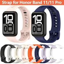 Soft Breathable Waterproof Silicone Watch Strap Compatible With Honor Band 11/11Pro Practical Sport Wristband Secure Fit And Stylish Look For Outdoor - one-size - View 1