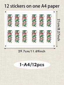 Custom Christmas Name Stickers, Personalized Holiday Letter Decals, Customized Gift Wrap Labels, Customizable Name Stickers For Presents, Christmas Party Decor, Xmas Label Sticke, Holiday Envelope Seals, Holiday Gift Tags 2026,Christmas Gift Stickers - Style B - View 13