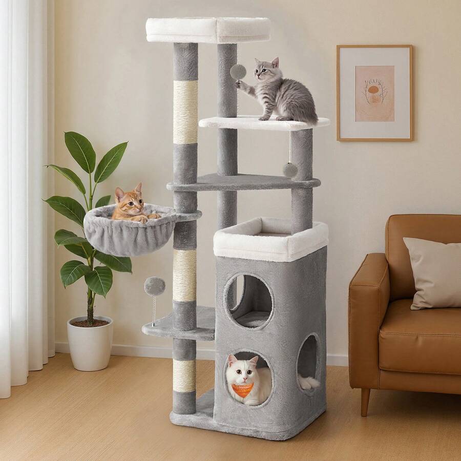 SONGMICS Cat Trees & Condos - Grey - View 1