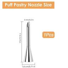 Bộ đầu bắt kem inox, vòi bơm nhân bánh donut và bánh su kem, dụng cụ trang trí bánh cupcake - Bạc - Xem 19