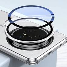 keshengtai Electroplated Frame PU Leather Phone Case, Lens Stand, Hard PC Back Plate Protective Phone Cover Suitable For Honor Magic 7, Magic 7 Pro, Magic 8, Magic 8 Pro - Black - View 6