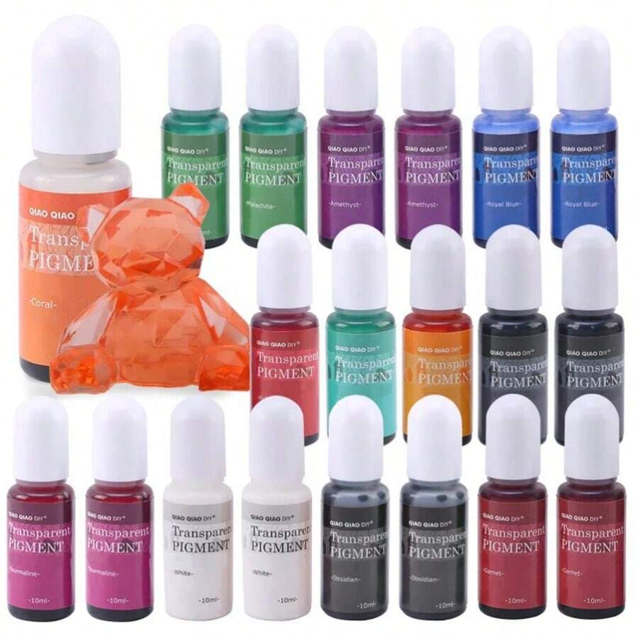 Epoxy Resin Pigment Real Color Colorant Concentrated 24 Color Liquid Resin Dye For Art And DIY Jewelry Making,10ml Each - 24colors/set - View 1