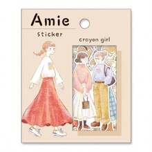 Amie Sticker アミ ステッカー かわいい フレークシール アンティークボーイ 上質紙 日本製 - クレヨンガール - チェックする 5