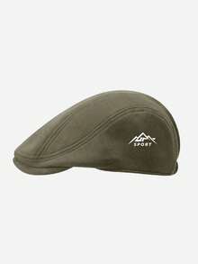 1pc Autumn/Winter Suede Beret Hat, Unisex Vintage Versatile British Style Newsboy Cap, Suitable For Daily Wear - Multicolor - View 7