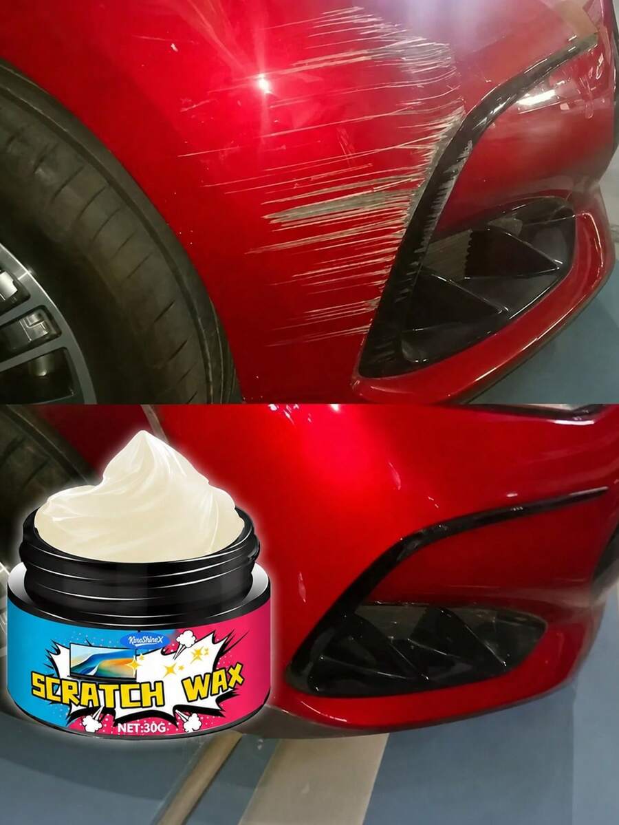 KineShineX Car Paint Scratch Repair Paste, Car Touch Up Wax, Metal Scratch Repair Gloss Paste, Vortex Nano Quick Repair Scratch, Car Parts - Multicolor - View 1