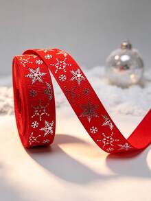 Christmas Ribbon DIY Bow Gift Wrapping Christmas Scene Woven Tape Party Colorful Ribbon - Multicolor - View 4