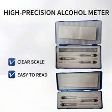 Alcohol Concentration Tester 0%-ABV Alcohol Meter 3 Ranges 0-40 40-70 70- Dedicated Hydrometer Home Use TGXU - A - View 2